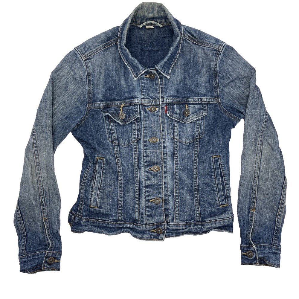 Levi's Signature Jean Jacket Women's Small Petite Authentic‎ Nice Shape #C618